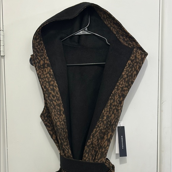 BCBGMAXAZRIA Leopard Print Hooded Dress - Picture 2 of 6